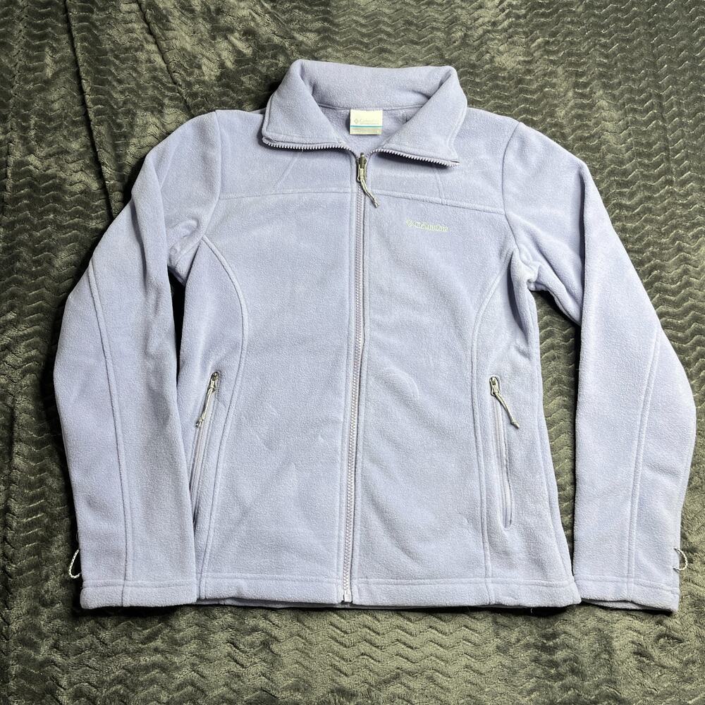 Columbia Women's Fleece Falls Light purple Full Zip Jacket Size S